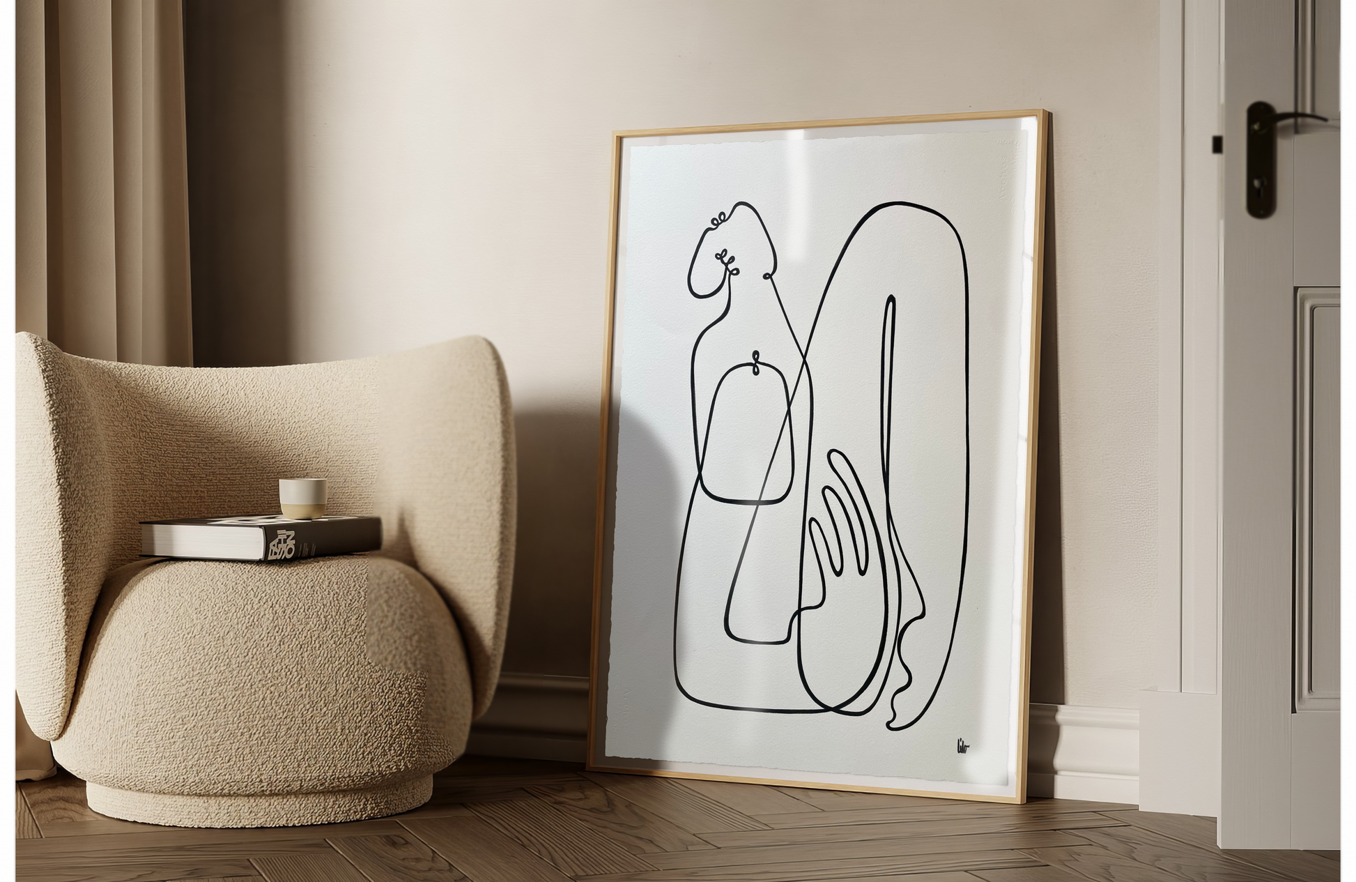 Self Celebration. Original one of a kind artwork by Lilo on Paper. LA artist. Beverly hils. Interior Design. Luxury Interiors.