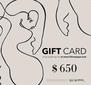 Lilo on Paper Giftcard $650