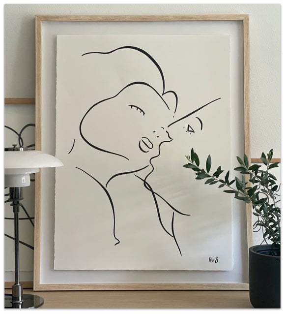 love original art lilo on paper