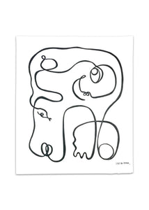 Lilo on Paper art serpent inspired by the bible danish artist adam and eve liloonpaper original artwall